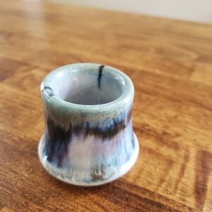 Small Handmade Pottery Candleholder